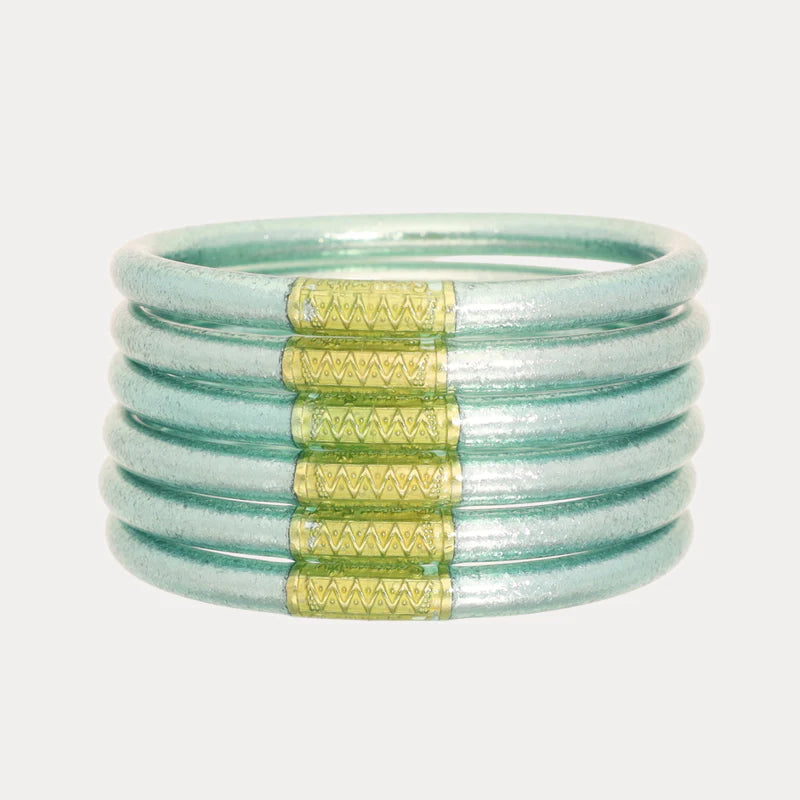 BuDhaGirl | Mint All Weather Bangles® (AWB®) - Set of 6