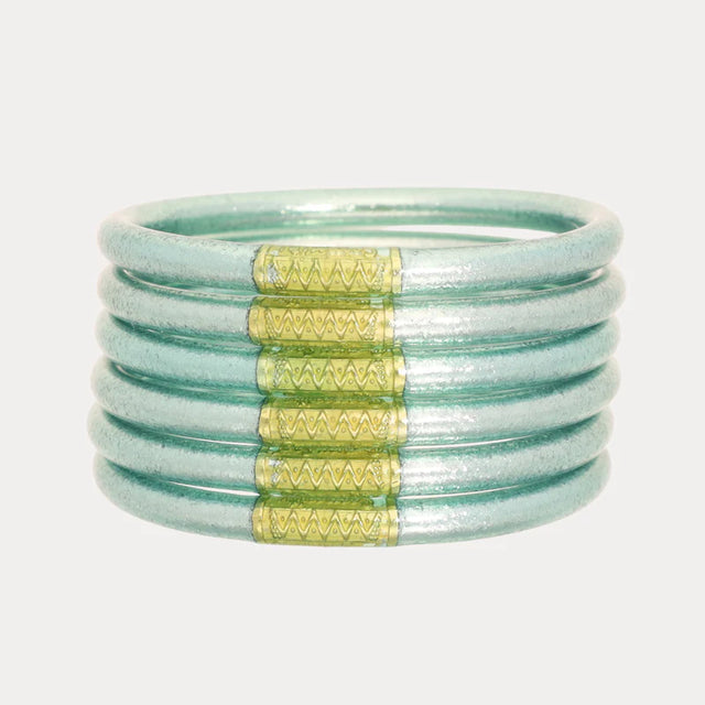 BuDhaGirl | Mint All Weather Bangles® (AWB®) - Set of 6