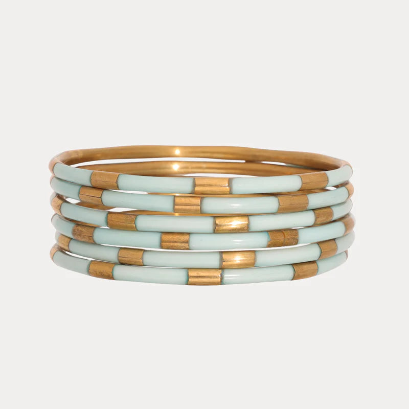 BuDhaGirl | Mint Veda Bangles - Set of 6