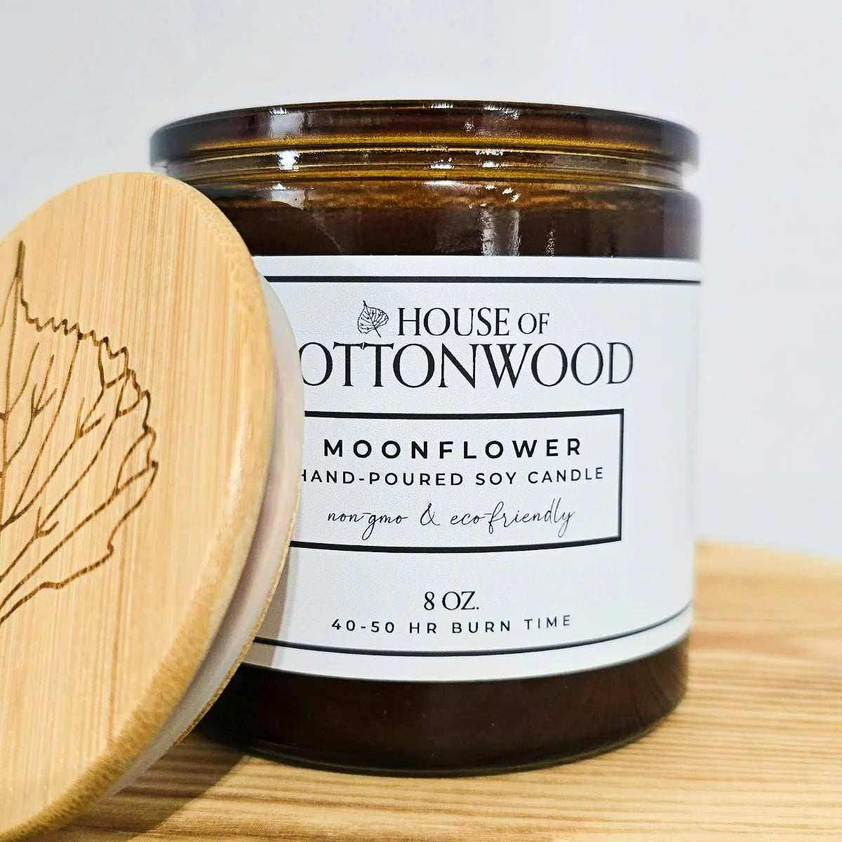 House of Cottonwood | Moonflower 8oz Hand Poured Soy Candle