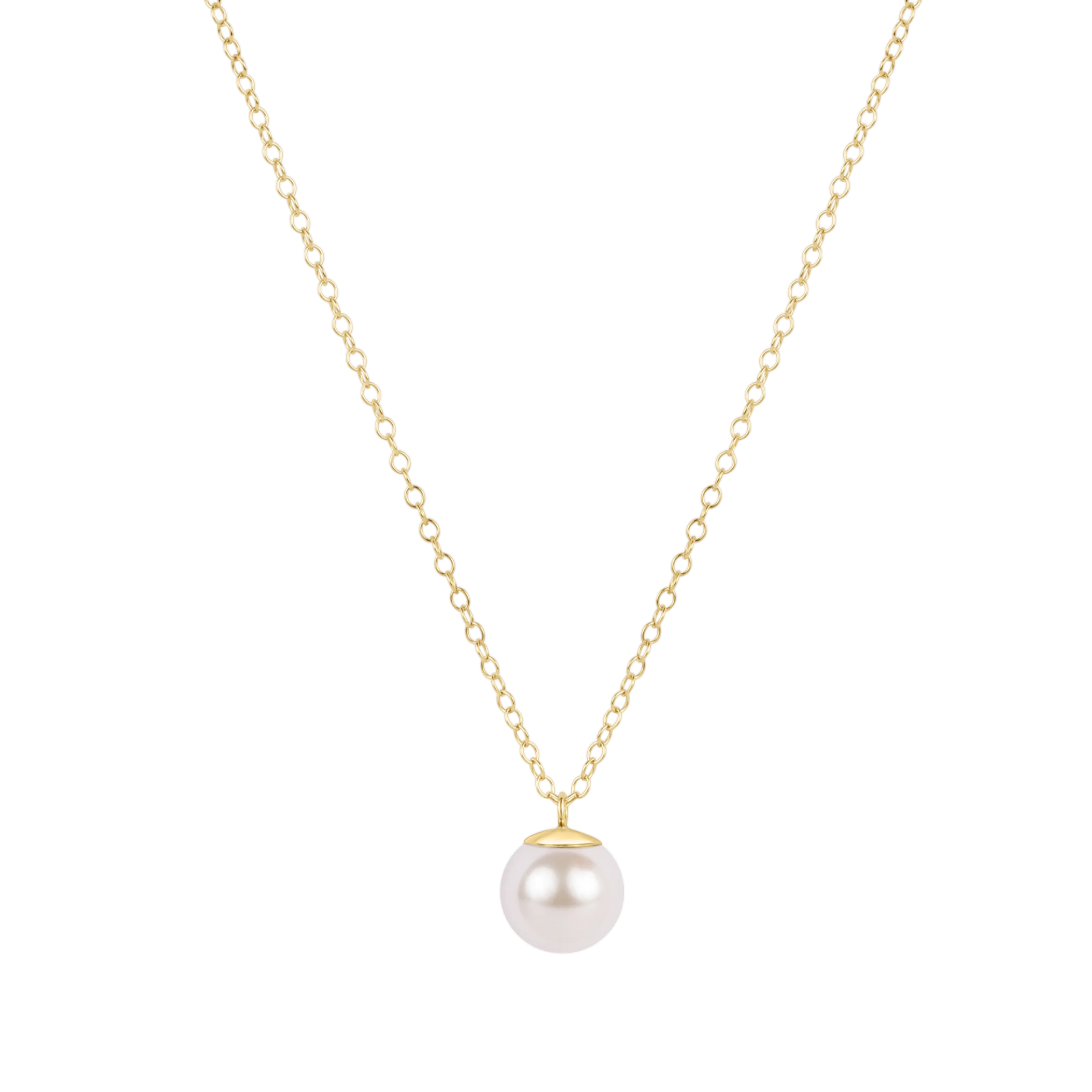 Enewton | 16" Necklace Gold - Classic Pearl 8mm Charm