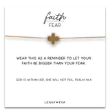 Lenny & Eva | Faith Over Fear Cross Necklace