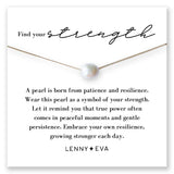 Lenny & Eva | Intentions Symbol Necklace-Pearl