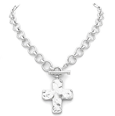 Madison's Exclusive | Chunky Cross Chain Necklace