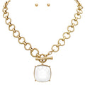 Madison's Exclusive | Big Stone Pendant Necklace