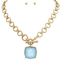 Madison's Exclusive | Big Stone Pendant Necklace