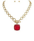 Madison's Exclusive | Stone Pendant Set
