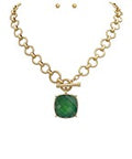 Madison's Exclusive | Stone Pendant Set