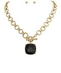 Madison's Exclusive | Stone Pendant Set