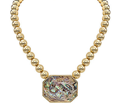 Madison's Exclusive | Faceted Octagon CCB Ball Necklace