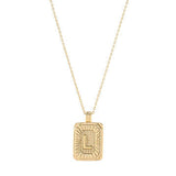 Madison’s Exclusive | Golden Initial Pendant Necklace