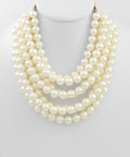 Chunky Multi-Strand Beaded Magnetic Necklace