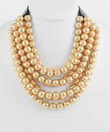 Chunky Multi-Strand Beaded Magnetic Necklace