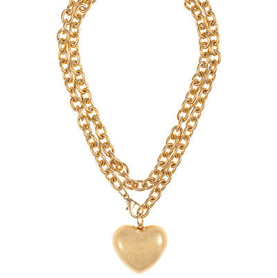 Madison's Exclusive | Vintage Heart Pendant Necklace