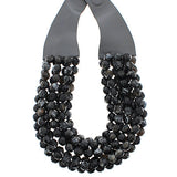 Chunky Multi-Strand Beaded Magnetic Necklace