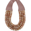 Chunky Multi-Strand Beaded Magnetic Necklace