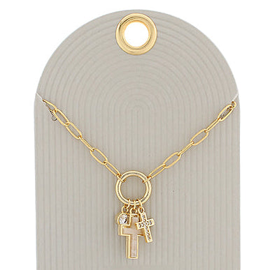 Madison’s Exclusive | Faithful Cross Charm Necklace