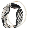 Madison's Exclusive | Layered Pearl Scarf Necklace