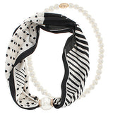 Madison's Exclusive | Layered Pearl Scarf Necklace