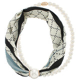 Madison's Exclusive | Layered Pearl Scarf Necklace