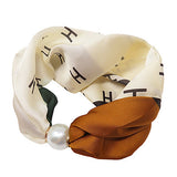 Madison's Exclusive | Pearl & Passport Silk Scarf Necklace