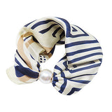 Madison's Exclusive | Pearl & Passport Silk Scarf Necklace