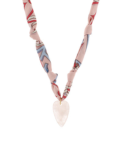 Madison's Exclusive | Heart Pendant Scarf Necklace