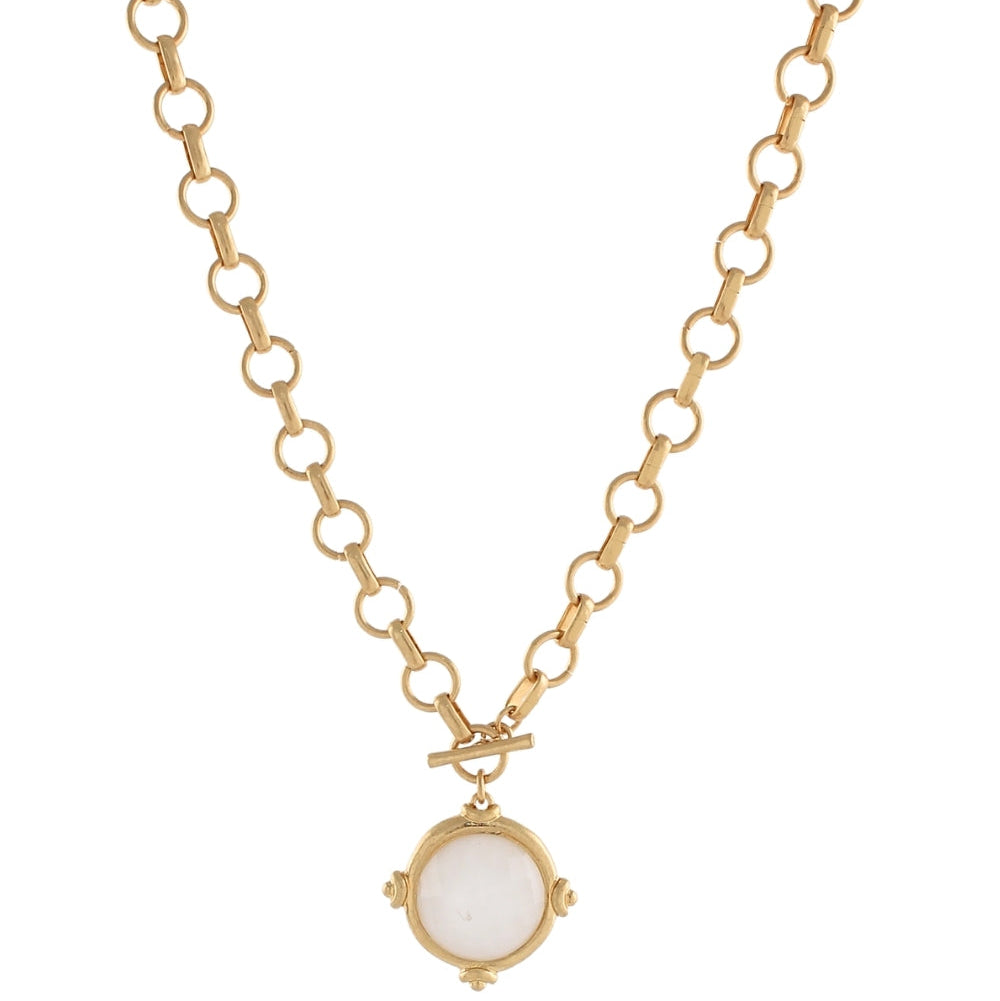 Madison’s Exclusive | Gemstone Charm Necklace