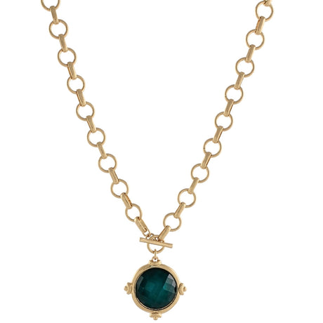 Madison’s Exclusive | Gemstone Charm Necklace
