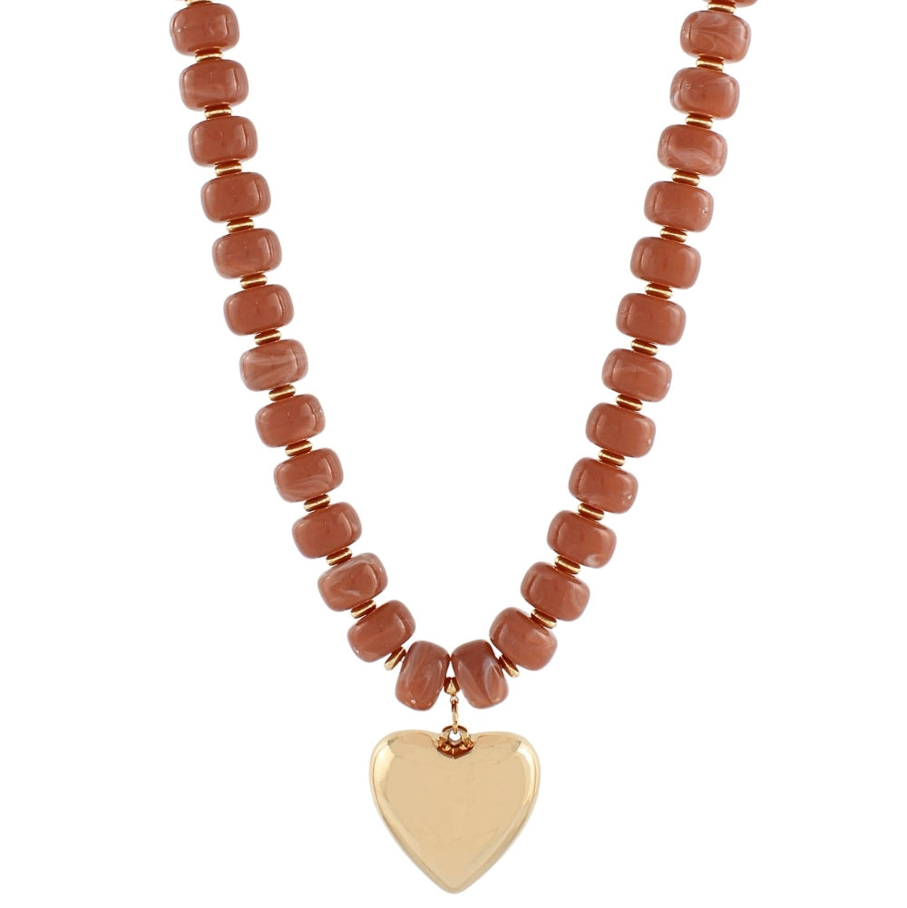 Madison’s Exclusive | Heart of Gold Beaded Necklace