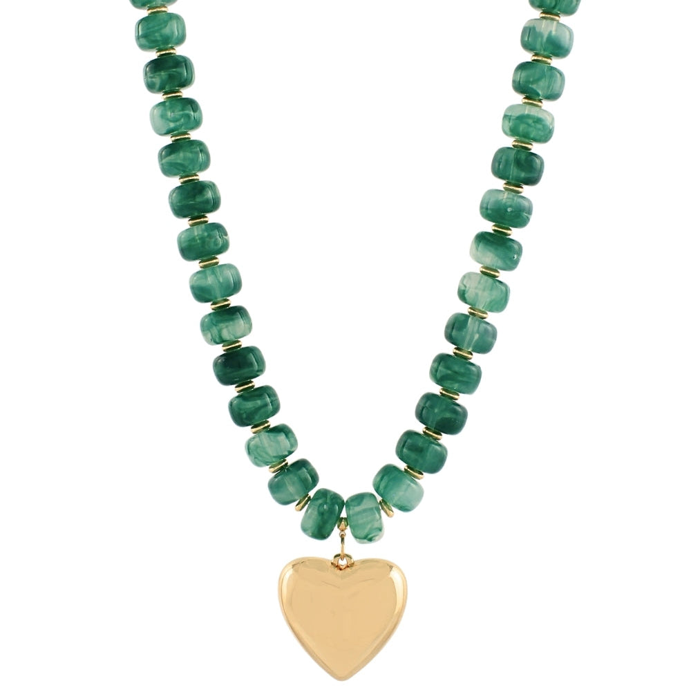 Madison’s Exclusive | Heart of Gold Beaded Necklace