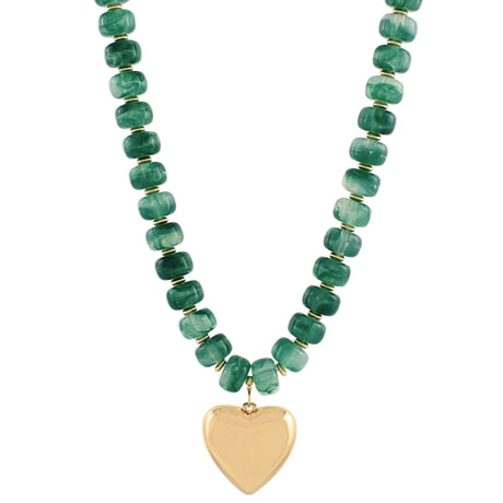 Madison’s Exclusive | Heart of Gold Beaded Necklace