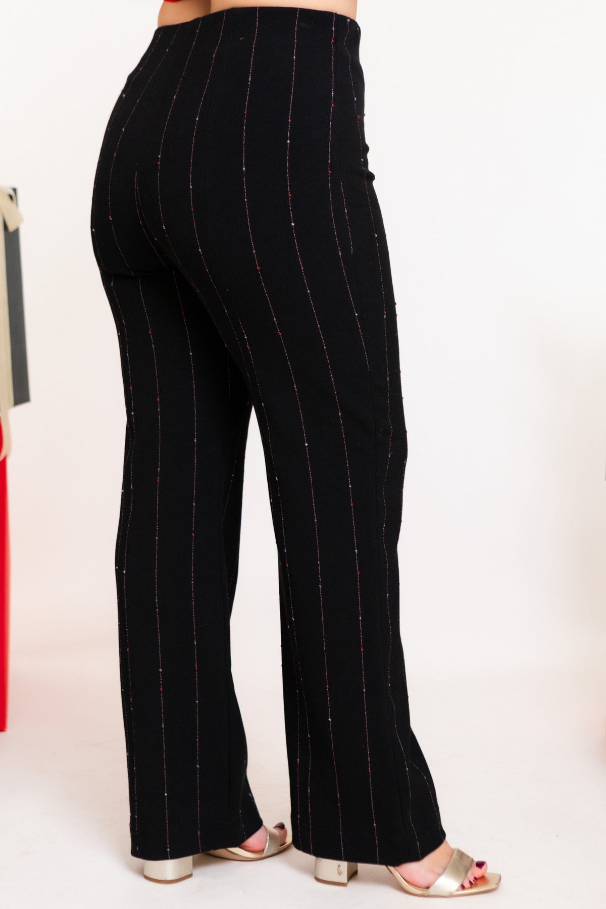 Pinstripe Kick Flare