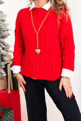 Statement Ribbed Pocket Pullover - Roma