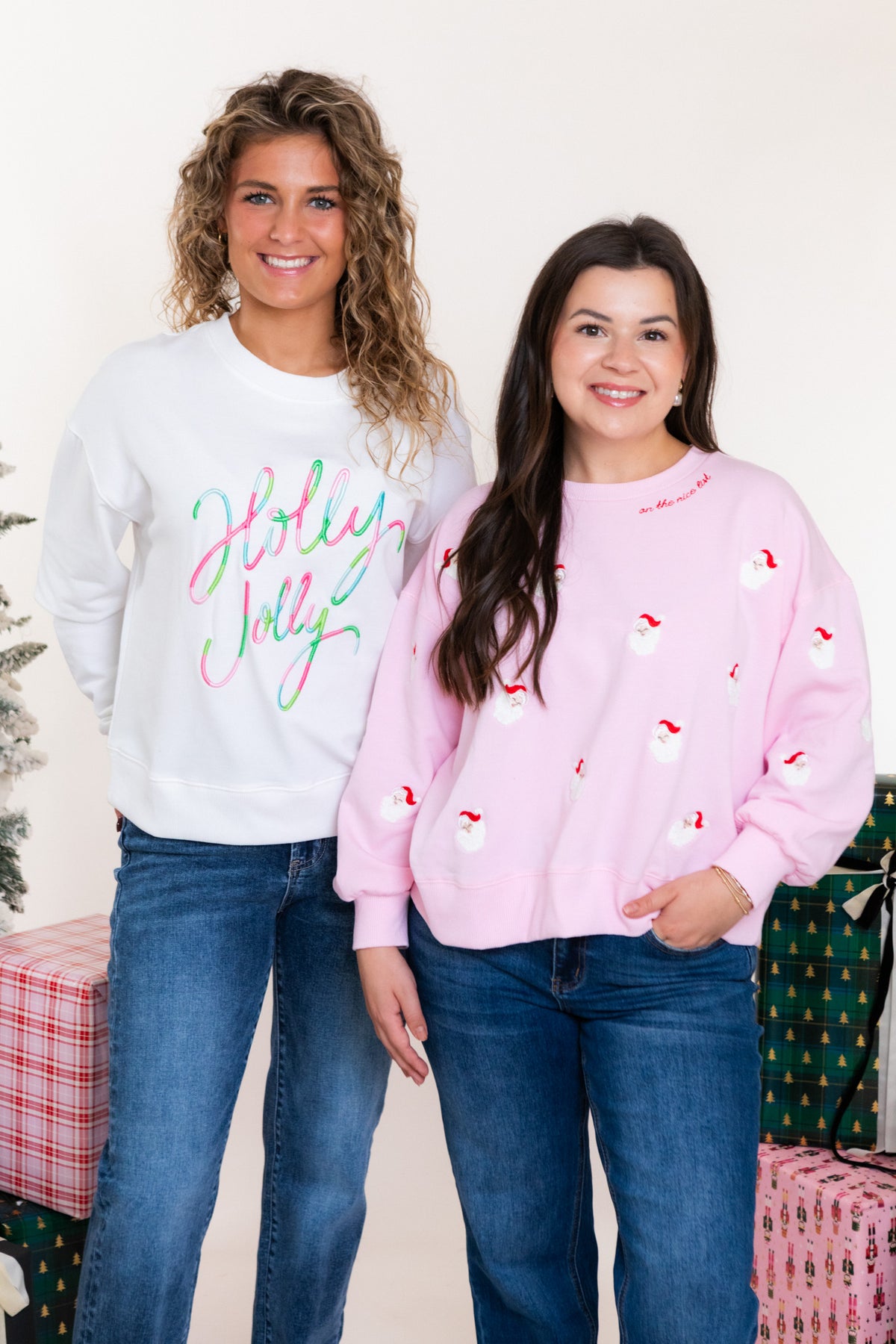 Mary Square | Kelly Sweatshirt | Holly Jolly Corded