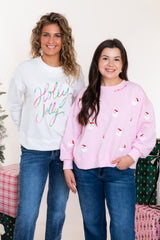 Mary Square | Kelly Sweatshirt | Holly Jolly Corded