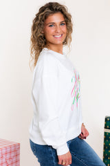 Mary Square | Kelly Sweatshirt | Holly Jolly Corded