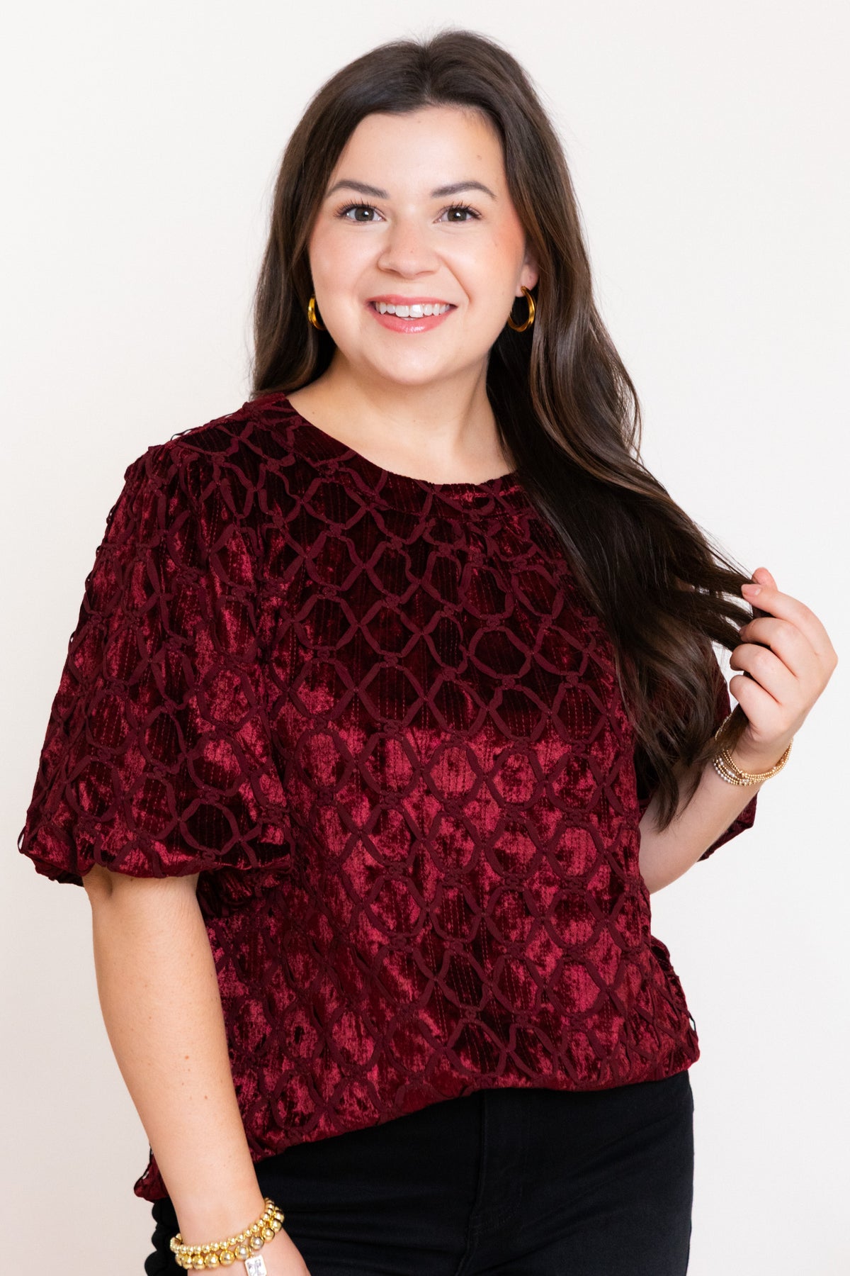 The Annalise Textured Blouse