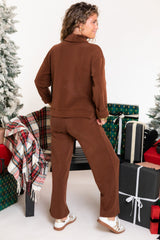 Multiples | Knit Wide Leg Pull-On Ankle Pants