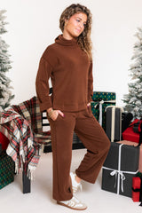 Multiples | Knit Wide Leg Pull-On Ankle Pants
