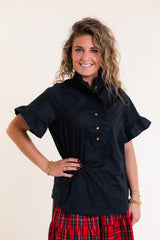 Mary Square | Kate Top in Black