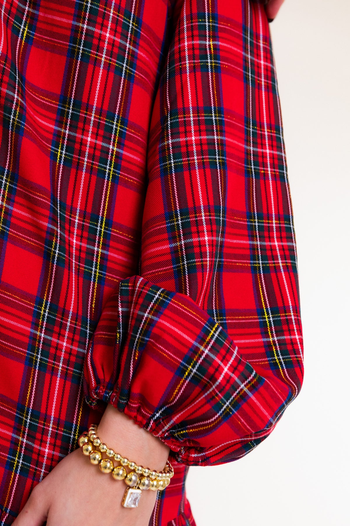 Mary Square | Sierra Dress in Plaid Red