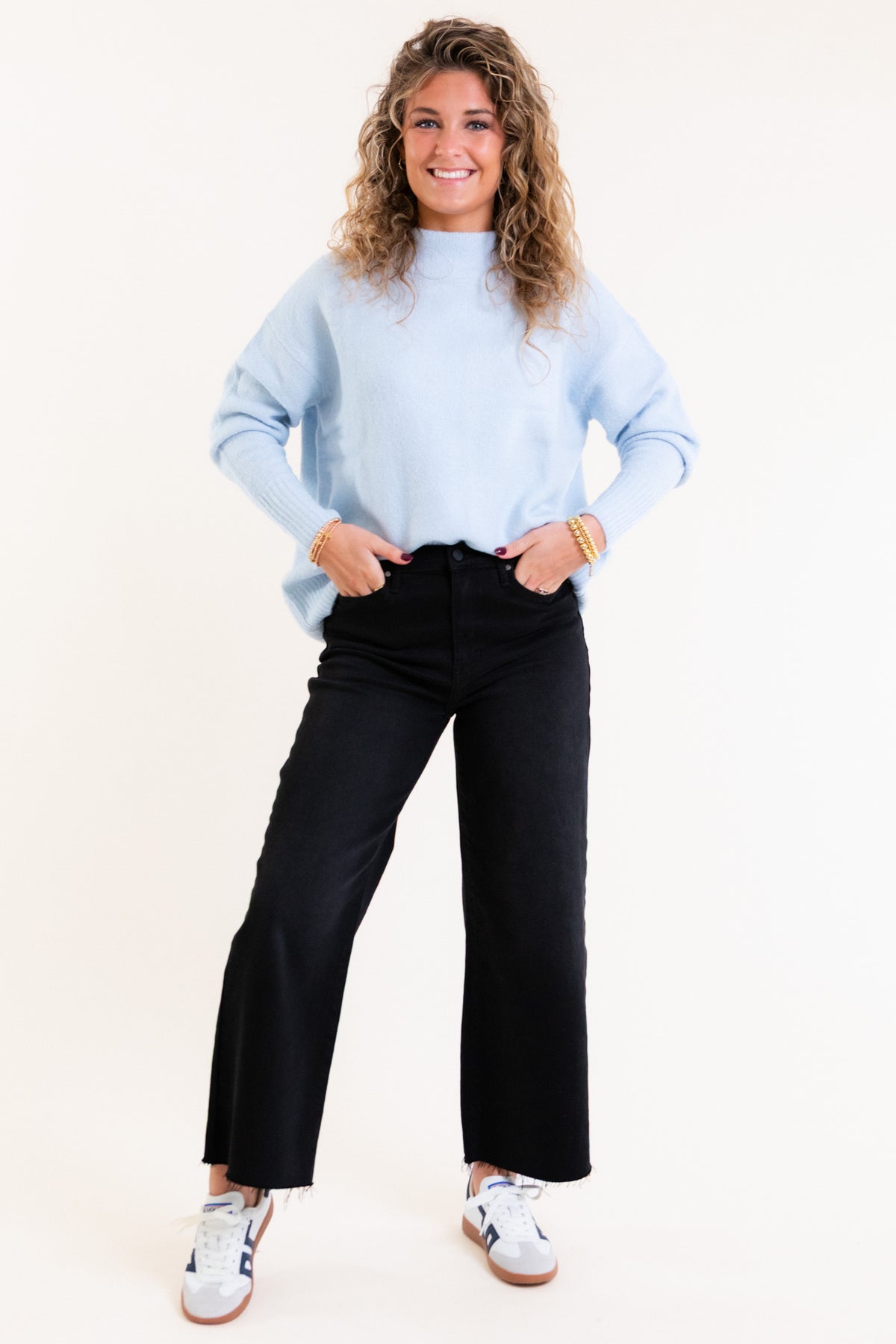The Lila Oversized Mock Neck Sweater