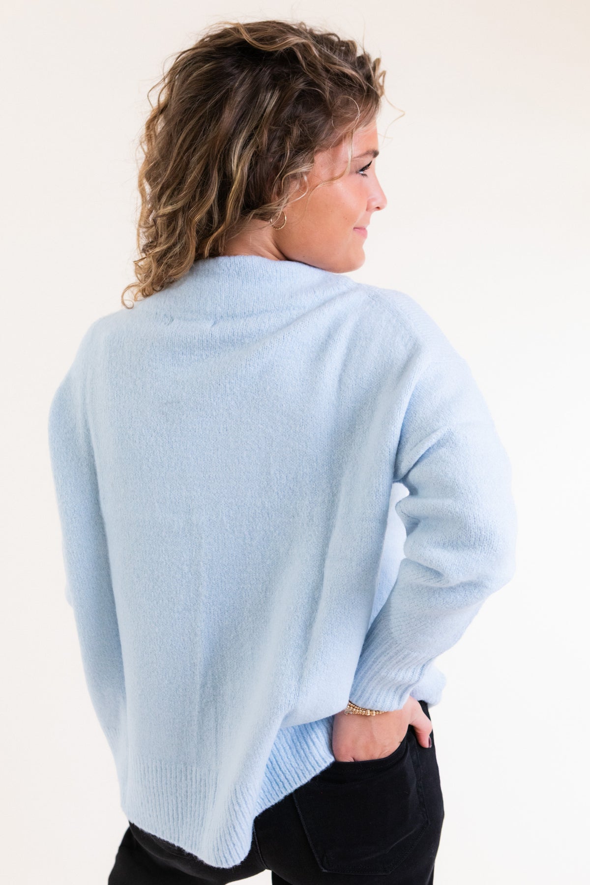The Lila Oversized Mock Neck Sweater