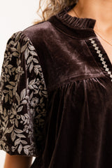 The Ophelia Velvet Blouse