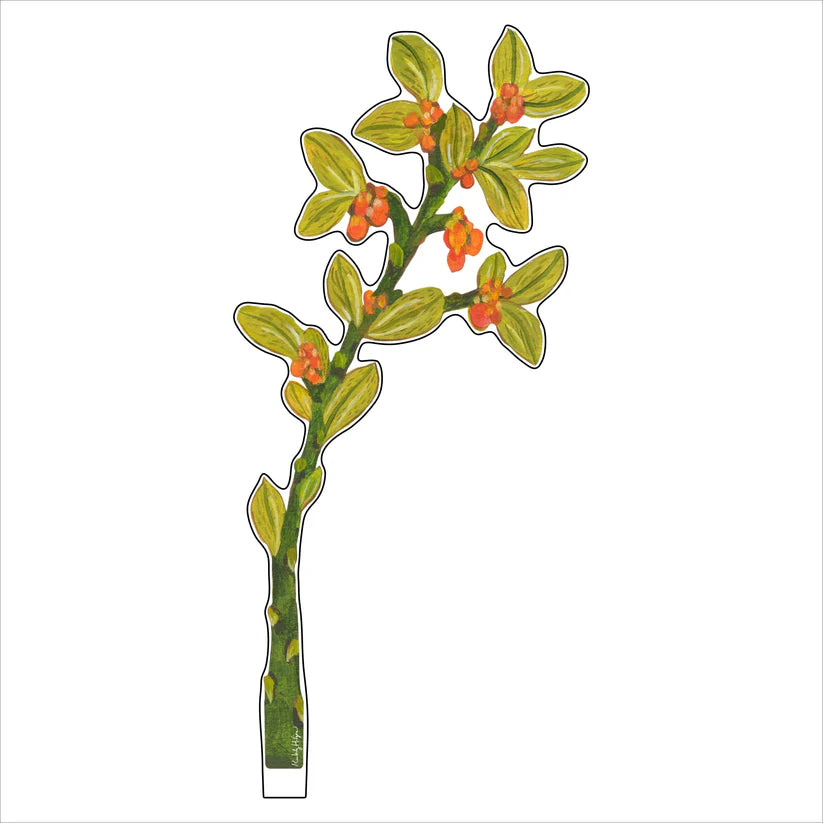 Kimberly Hodges Art | Orange Berries Small Acrylic Flower