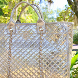 Caroline Hill | Missy Tote - Champagne Pop