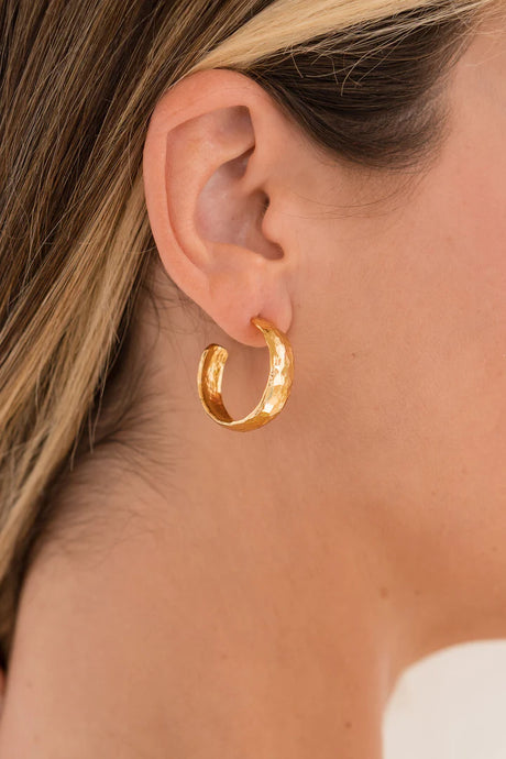 Brenda Grands Jewelry | Hammered Hoops