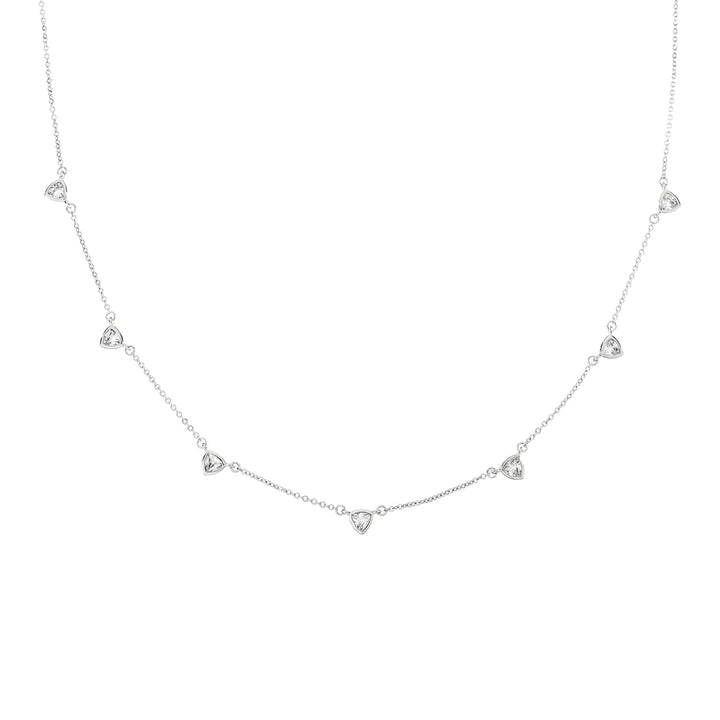 Brenda Grands | Silver CZ Drop Necklace