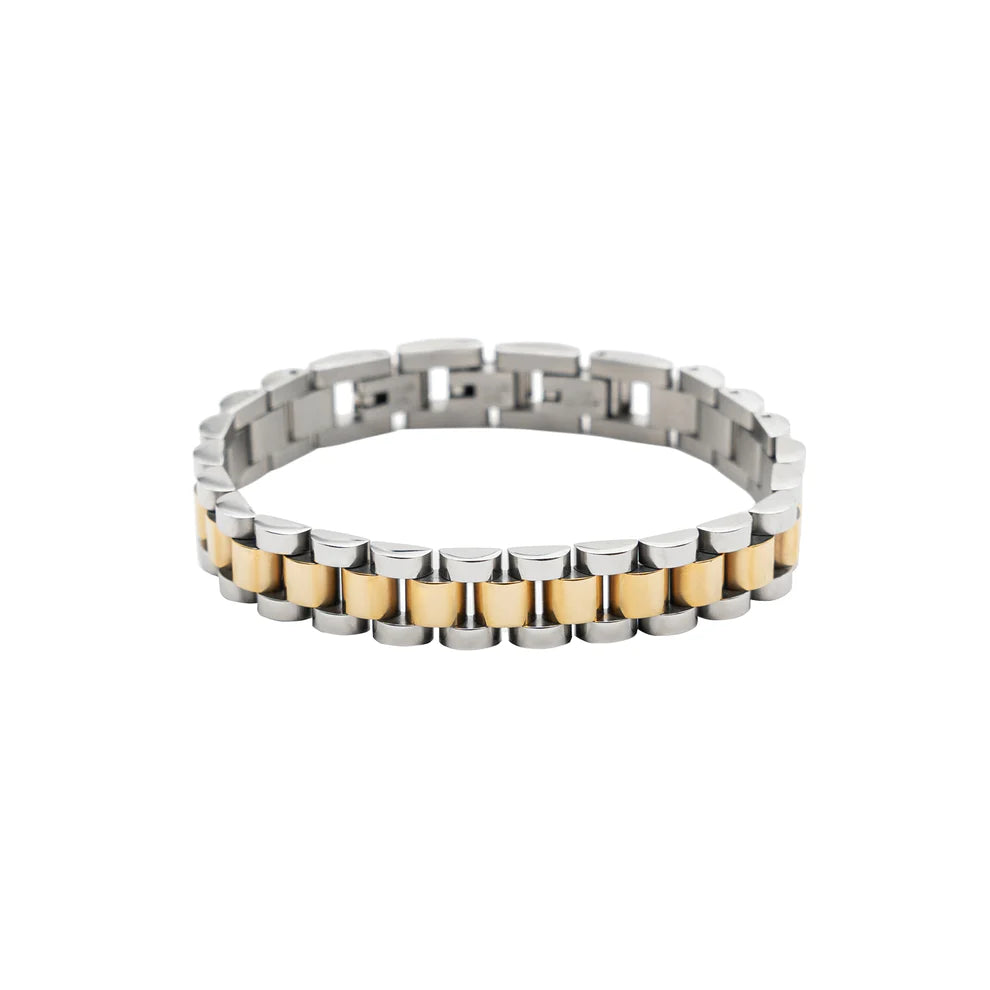 Brenda Grands | Two Tone Watch Band Bracelet